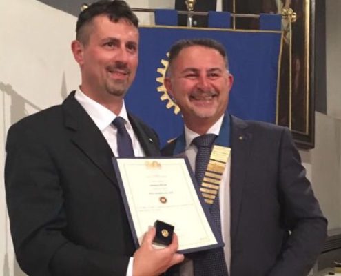 Massimo Marnati - Con il presidente Rotary Club Andrea Camerino