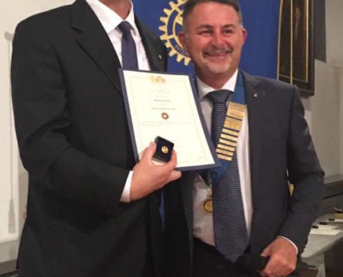 Massimo Marnati - Con il presidente Rotary Club Andrea Camerino