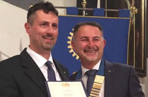 Massimo Marnati - Con il presidente Rotary Club Andrea Camerino